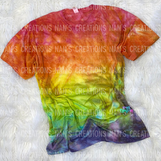 Bright Rainbow Tie Dye Blank