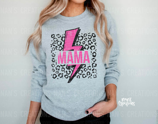Mama Pink Bolt Sweatshirt