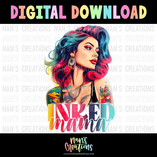 Inked Mama Rainbow Digital Download