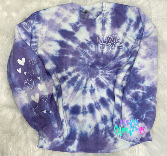 Mama Love Tie Dye Sweatshirt